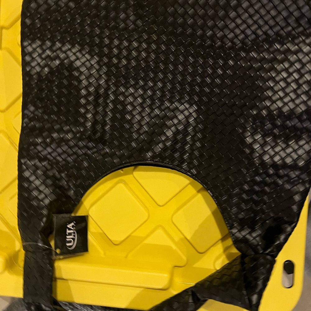 Ulta Black Textured Tote Bag
